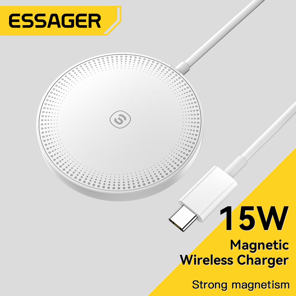 Wireless Charger Watch - Essager 15W Magnetische Qi Draadloze Opladers