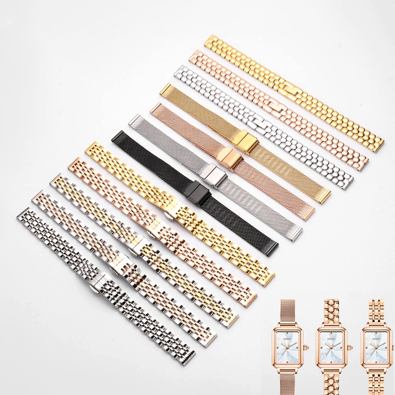 Ceramic Link Bracelet - Horlogeband Dames Metaal Stalen riem Geschikt