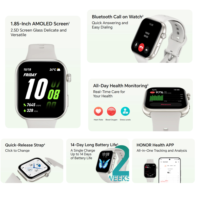 HONOR CHOICE Watch 2i Global V - Smartwatch X18 recensie en prijs