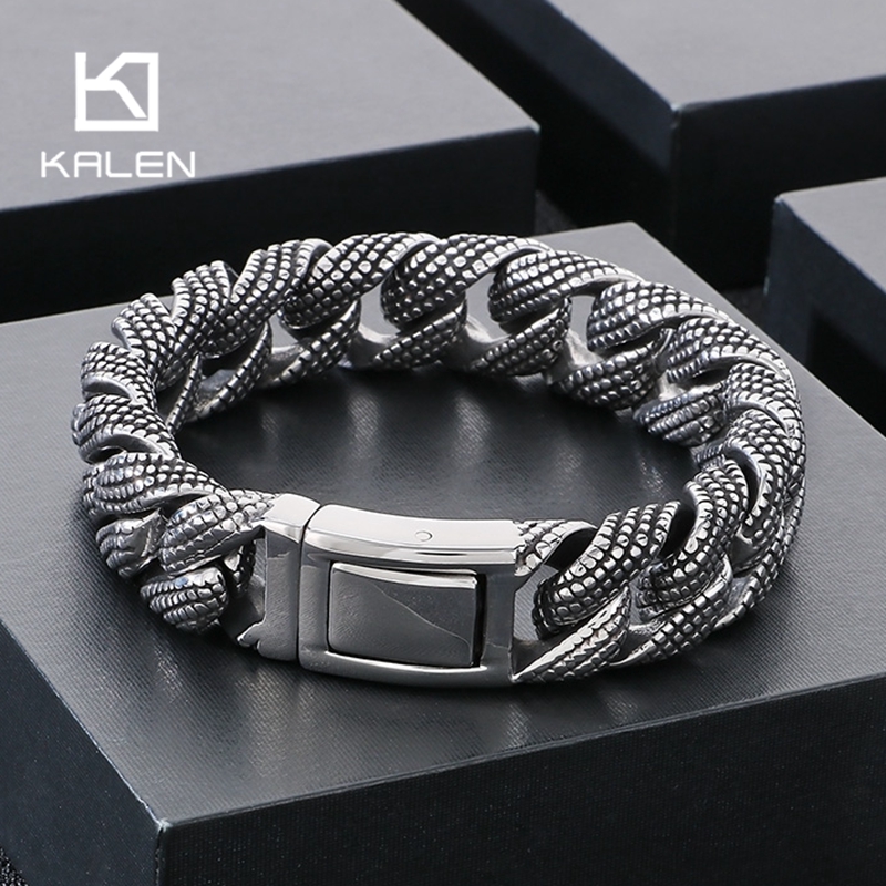 Kalen 19-21 cm lange roestvrij - Ceramic Link Bracelet recensie en prijs