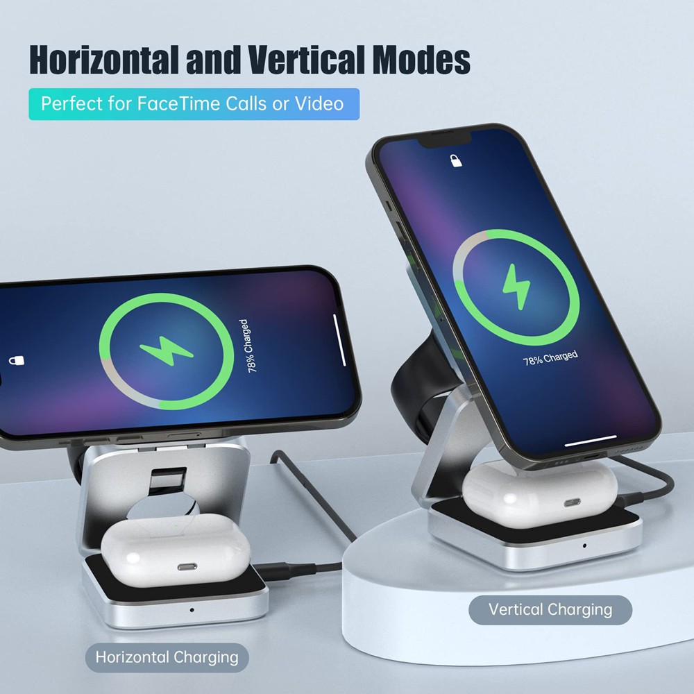 Opvouwbare magnetische draadlo - Wireless Charger Watch recensie en prijs