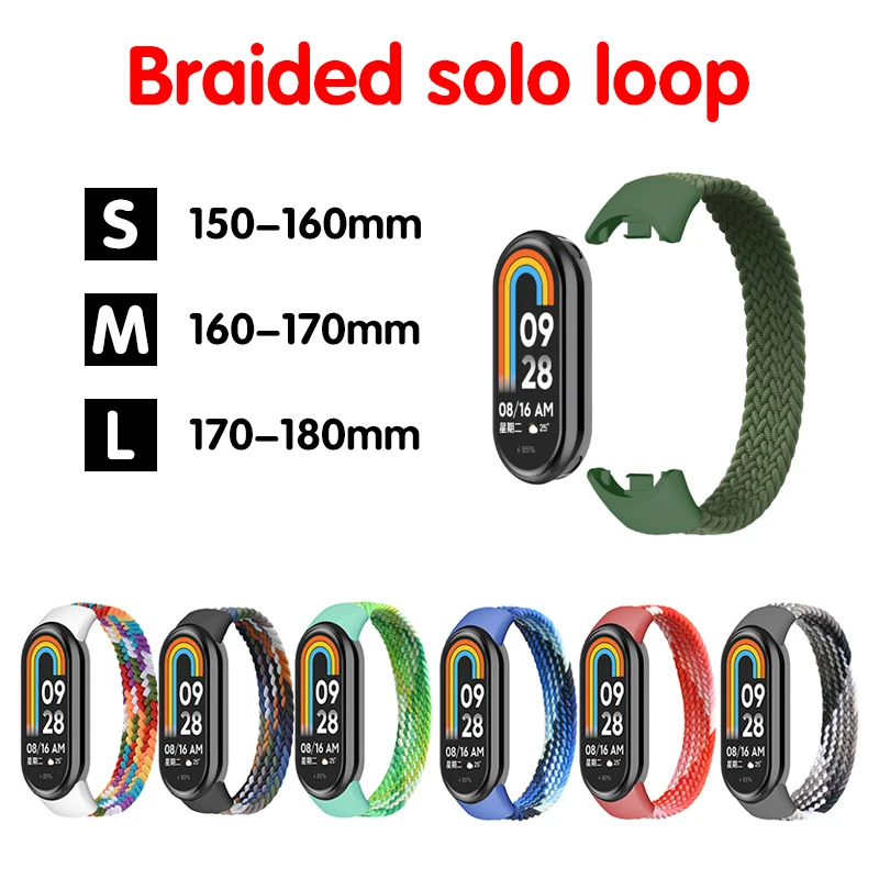 Band voor Mi band 7 8 6 5 Nylo - Solo Loop Strap recensie en prijs