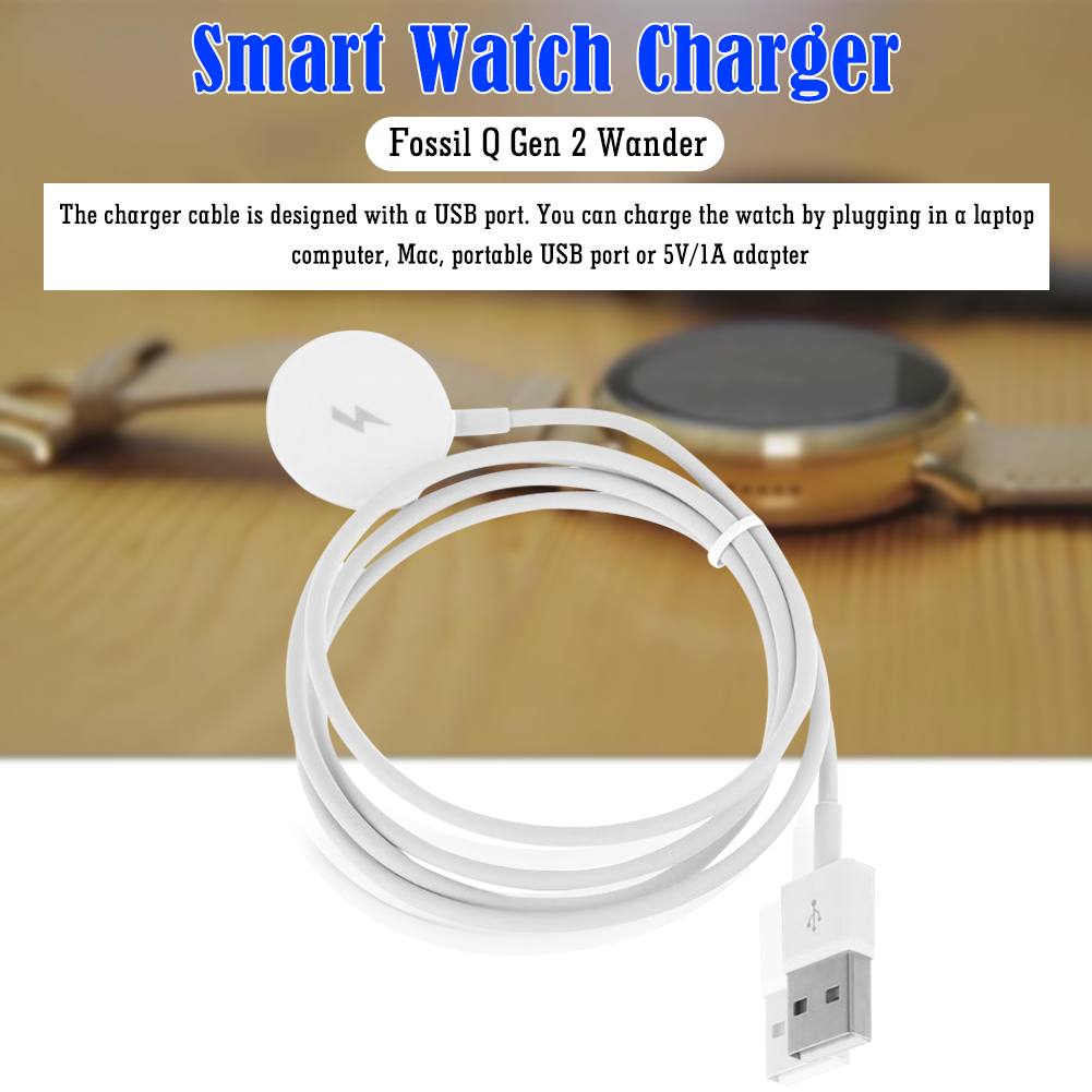 Horloge-oplaadkabel USB-oplaad - Fossil Smartwatch Accessories recensie en prijs